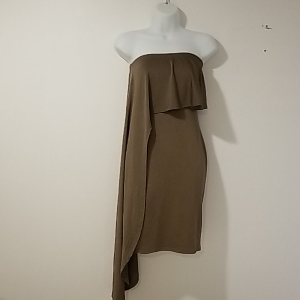 Dress Strapless Pretty Little Things Mocha